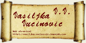 Vasiljka Vučinović vizit kartica